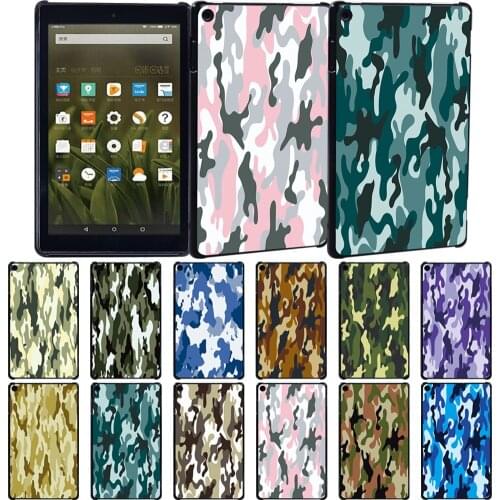 For Amazon Fire 7(5th/7th/9th Gen)/HD 8(6th/7th/8th Gen)/HD 10(5th/7th/9th Gen) Shockproof Rear Shell Protective Cover+ Stylus