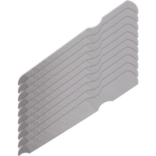 10pcs Dual Sided Stainless Steel Metal Nail Art File Manicure Pedicure Tool