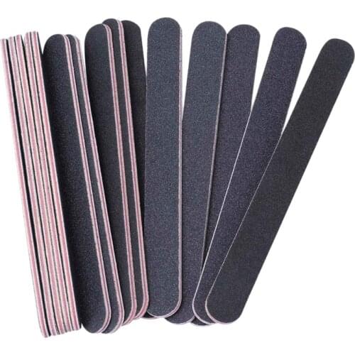 2021 New 10pcs/set HTHL-Nail Files Double Sided Emery Board(180/240 Grit)-Nail Buffering Files for Home and Salon Use