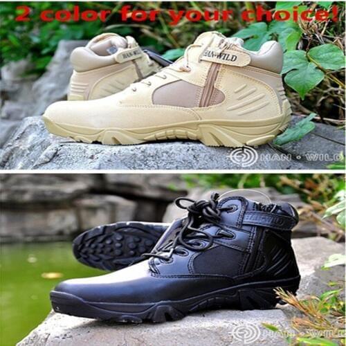 Breathable Wear-resisting Hiking Sneakers Men Camping Shoes Tactical Military Combat Boots Outdoor Waterproof Trekking Shoes