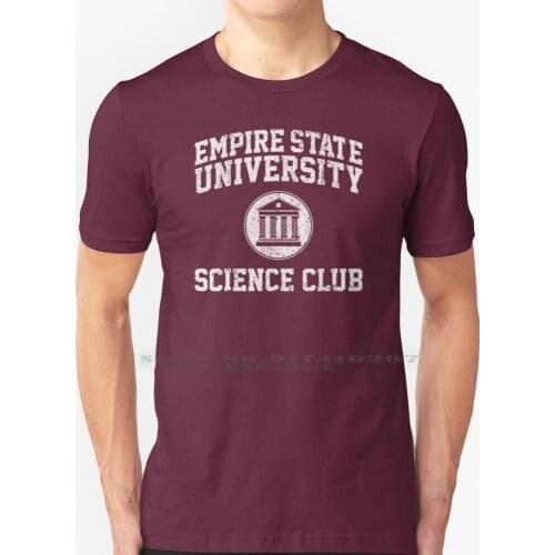 Empire State University Science Club ( Variant ) T Shirt 100% Pure Cotton Playstation Video Game Game Ps4 Peter Parker Doc Ock