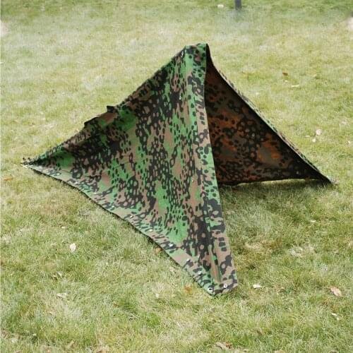 WWII GERMAN ARMY PLANE TREE NO3 CAMO REVERSIBLE TENT MILITARY TACTICS ZELTBAHN Field Equipment WW2 Reproduction