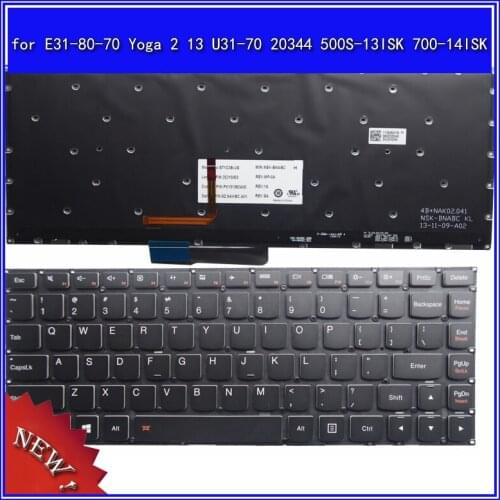Laptop Keyboard For lenovo E31-80-70 Yoga 2 13 U31-70 20344 500S-13ISK 700-14ISK Notebook Replace Keyboard