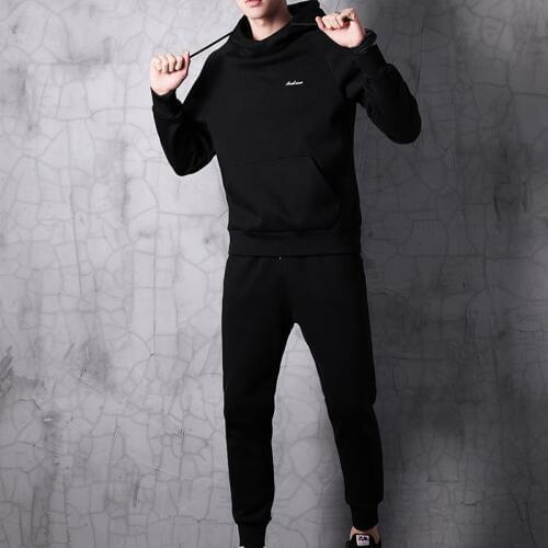 Plus 8XL 7XL 6XL 5XL New Autumn Men Set Quality Fleece Sweatshirt + Pants Male Tracksuit Sporting Sweat Suits Mens Sporting Sets