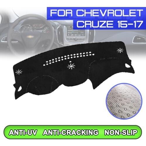 Car Dashboard Mat Anti-dirty Non-slip Dash Cover Mat UV Protection Shade for Chevrolet Cruze 2015 2016 2017
