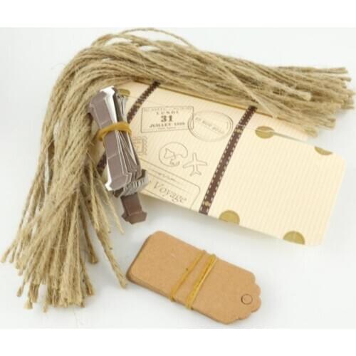 10pcs Creative Mini Suitcase Gift Box Dragees Bonbonniere Birthday Packaging Party Boxes Sweet Wedding Party Favor Candy Cookies