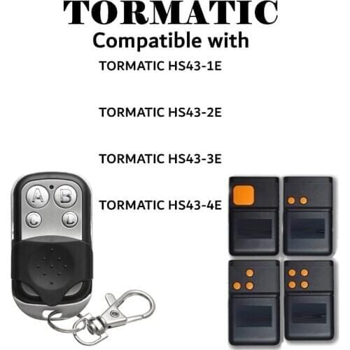 TORMATIC MAHS433-01,MHS43-1, S43-1 compatible remote control,TORMATIC 433,92Mhz fixed code transmittergarage control