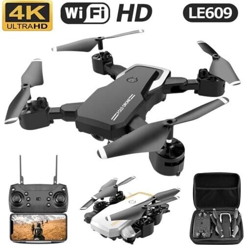 LE609 4K WIFI HD Dual Camera RC Drone FPV image transmission Drones Long Endurance Remote Control Helicopter Folding Quadcopter