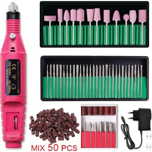 Professional Electric Nail Drill Machine Pedicure Manicure Drill Set Milling Cutters Set Nail File 20000RPM Polishing Equipment