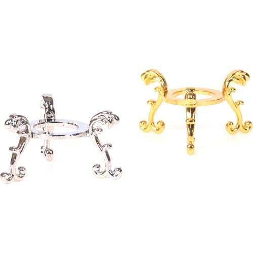 New European Style Metal Gold-plated Display Gemstone Egg Support Base Crystal Ball Stand Office Ornament
