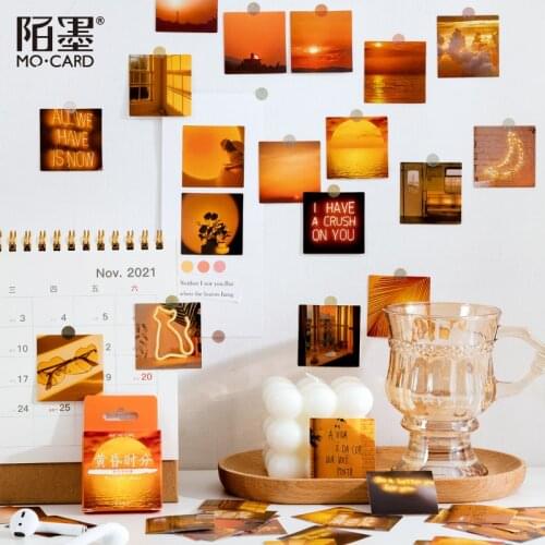 Cute Stationery Stickers Scrapbooking Diary Kawaii Twilight Stickers Diy Vintage Landscape Decorative Stickers School Supply