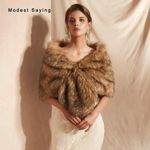 Modest Saying Wedding Fur Capes