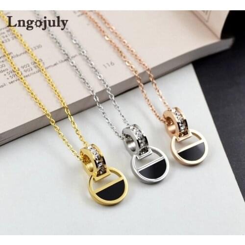 Fashion Women Necklaces Titanium Steel Simple Pear Necklaces For Women Anniversary Party Necklace Accessoeries Jewelry Gift