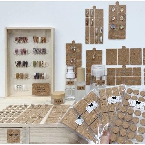2021 New Nail Art Sticker Cork Label Minimalist Style Storage Box Organizing Tool Price Number Display Strip Desktop Sticker Set