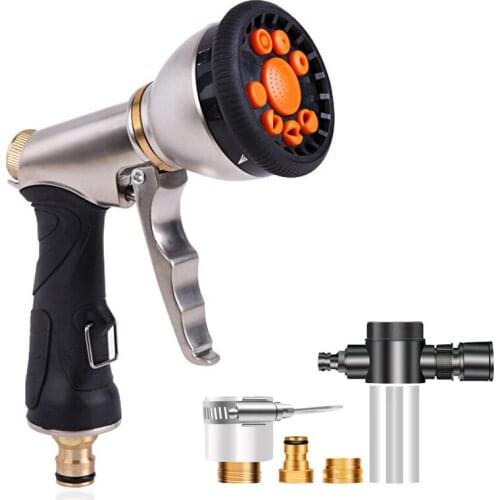 New Garden Water Sprayer Watering Lawn Hose Spray Water Nozzle High-Pressure Water Spray Gun Car Washing Cleaning Sprinkle Tool