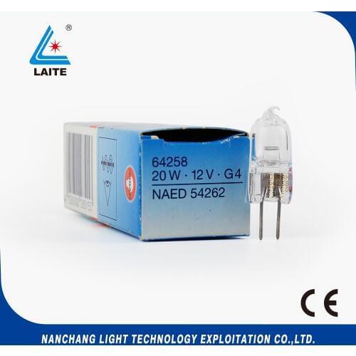 Original 64258 12V 20W bulb NAED 54262 Chemistry analyzer 340nm-700nm Analytic 12V 20W G4 UV tungsten halogen lamp 64258-C