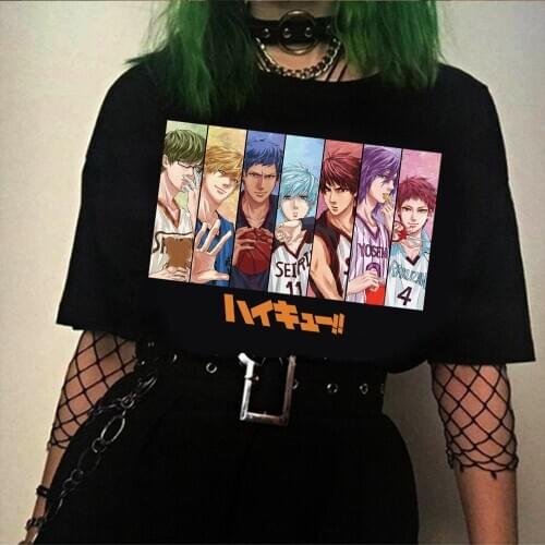 Mens Shirt Anime Graphic Kuroko No Basket Short Sleeved T-shirt Unisex Harajuku Tops