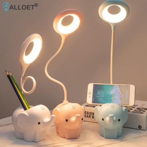 Folding USB LED Desk Lamp Pen Holder Eye Protect Reading Learning Light for Students Night Light Living Room Bedroom Decor