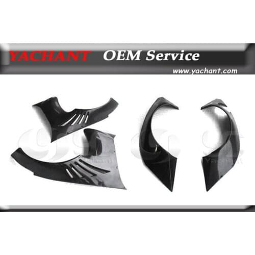 Car-Styling FRP Fiber Glass Fender Flare Kit 4Pcs Fit For 2002-2008 350Z Z33 RB Style Front Fender & Rear Fender Flare