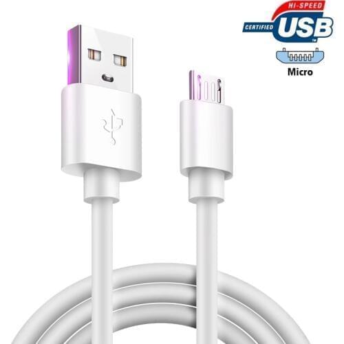 USB Cable Micro USB Cable 5ft, 2 in 1 Data and Charging Cable for Mobile Phone, Laptop, Charging Station, Power Bank, Tablet