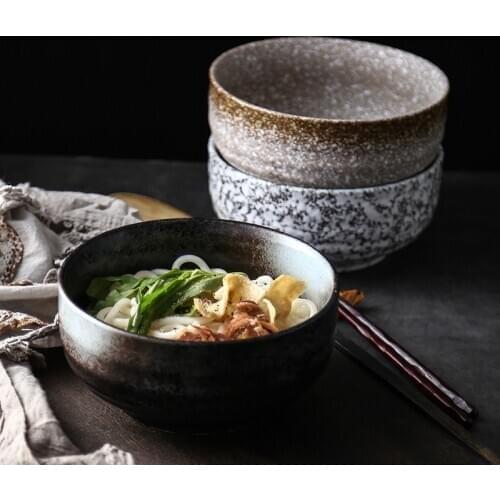 Japanese ramen bowl Large household ceramic bowl noodle soup bowl Creative instant noodle bowl commercial restaurant tableware
