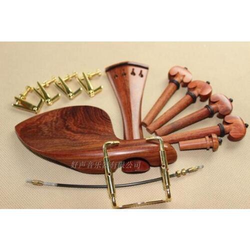 1 set 4/4 violin parts, rose wood violin accessories