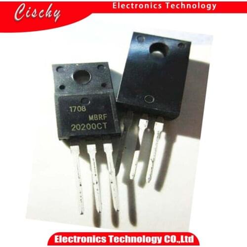 10pcs/lot MBRF20200CT TO-220F MBRF20200 TO-220 20200CT 20A 100V TO-220 cischy