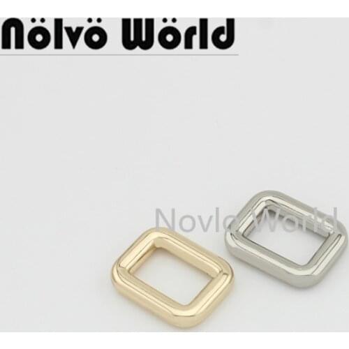 Nolvo World 5-20-100pcs 5 colors 12.5*7.7mm 1/2" metal rectangle buckle,handbag purse small buckle