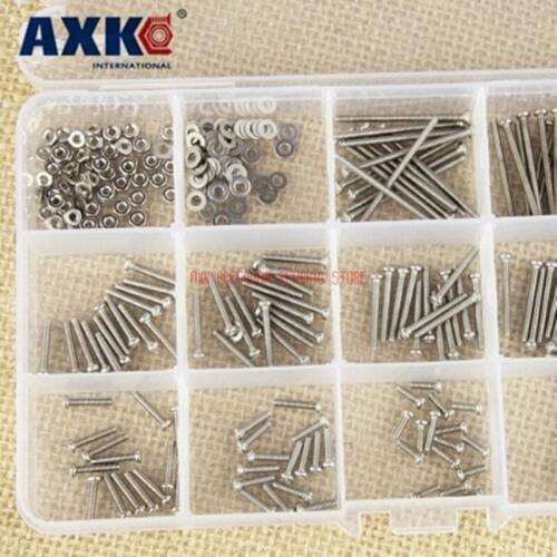 2019 Parafusos Drywall 295pcs M2 Stainless Steel Phillips Screws Cross Round Head Screw Bolts Nuts Fasteners Hardware Tools