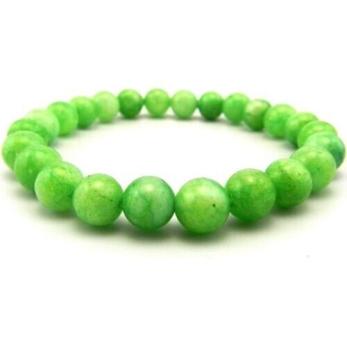8mm green multicolor nature Agate Onyx Chakra Healing Reiki Buddha Yoga Bracelet elastic adjustable Volcanic Stone Bangles vbr3