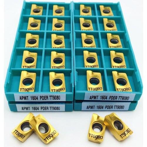 APMT1604 PDER TT9080 carbide indexable high quality APMT 1604PDER milling tool CNC lathe parts tool APMT cutting insert