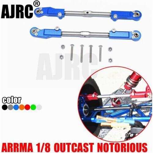 ARRMA KRATON NOTORIOUS OUTCAST metal ball head+positive and negative adjustable stainless steel rear upper arm AR330221+AR330230