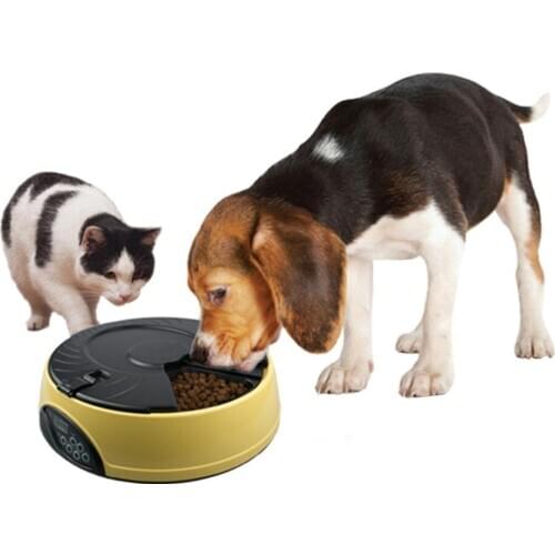 6 Trays Automatic Pet Feeder for Dog, Cat and Small Animals Auto programmable Dog Bowl