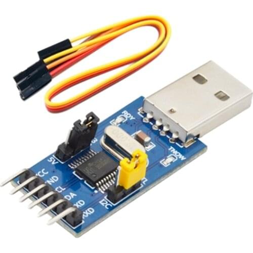 CH341T Two-In-One Module USB To I2C IIC UART USB To TTL Single-Chip Serial Port Downloader