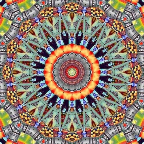 Mandala Religion Printed Canvas 11CT Cross Stitch Embroidery Kit DMC Threads Needlework Handiwork Hobby Sewing Promotions