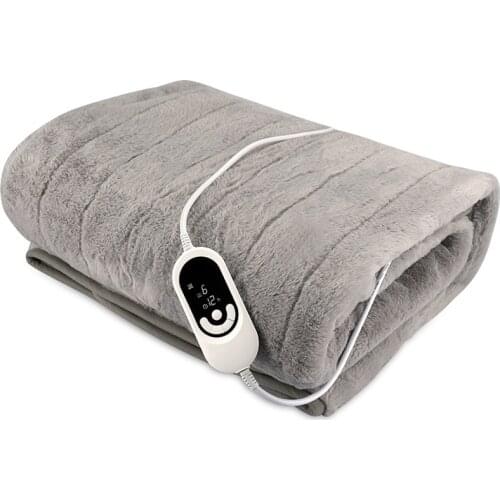 2021 Best Selling Winter Heater Heated Throw Blanket Rabbit Plush Far-Infrared Smart Electric Heating Blanket