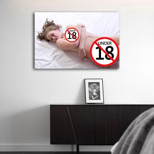 Hot Young Beauty Canvas Painting Adult Posters Prints Wall Art Pictures For Bedroom Living Room Decoration