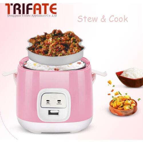 2 L capacity mechanical one key operation student cooker 400W power fresh color mini rice cooker
