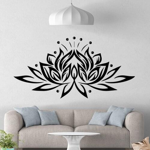 Cute Lotus Waterproof Wall Stickers Wall Art Decor For Living Room Bedroom Diy Pvc Home Decoration Accessories