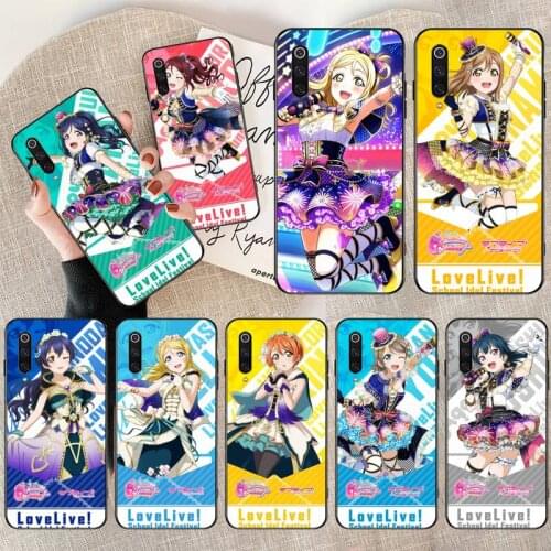Love Live School idol project Soft black Phone Case for Xiaomi Mi 10 Pro lite Mi9 9SE Pocophone F1 Mi 9T Pro Note 10 lite