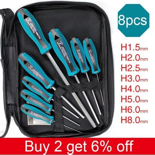 8pcs Key Hex Wrench Set Hex Socket Screwdriver Set Electrician Allen Screw Driver Set Hand Tools Bike Motorycle Reapair Tool