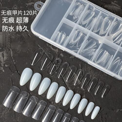 False Nails Art Patch Ultra-thin Seamless Finished Product Detachable Wearable Transparent Fully Pasted Extended Toe Fake Nail