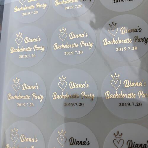 60 Personalized Bachelorette Hen Party souvenirs Stickers Girls night thank you gifts labels