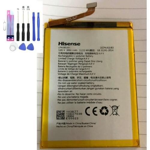 Original Battery 3000mAh 11.55Wh 3.85V LPN385300 for Hisense F23 F23M Cell phone batterie+TOOLS