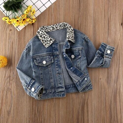 Autumn Girls Denim Jacket Kids Girl 9M-5T Outerwear Long Sleeve T shirt Coat Clothing