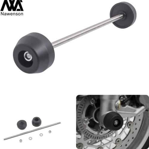 Motorcycle Front Axle Slider Front Fork Spindle Bobbins Crash Protectors Fairing Guard for Triumph Bonneville T120 2016-2020