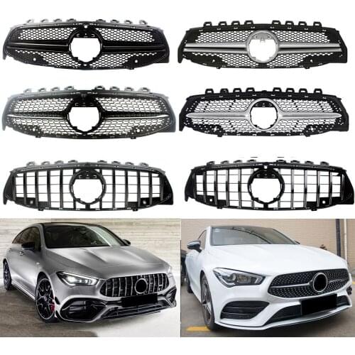 Front Racing Billet Bumper Grille Upper Facelift Grill For Mercedes-Benz CLA- Class W118 2020 2021