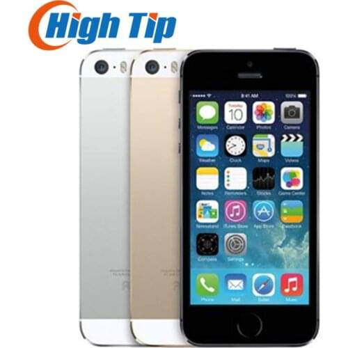 Factory Unlocked Original APPLE iPhone 5S 16GB/32GB/64GB ROM 8MP Touch ID iCloud App Store WIFI GPS 4.0 inch Fingerprint IOS