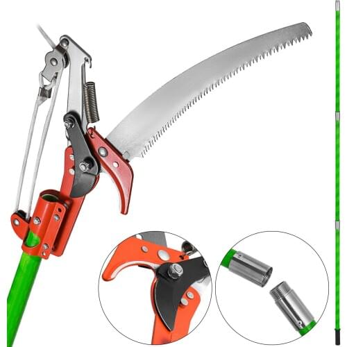 Extendable Pruning Saw in Hardened Steel Saw with Telescopic Handle Extendable Pruning Saw Blade (8 m)