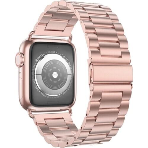 Stainless Steel strap for Apple Watch band 44 mm 40mm iWatch band 42mm/38mm Metal Bracelet Apple watch series 5 4 3 2 1+tool